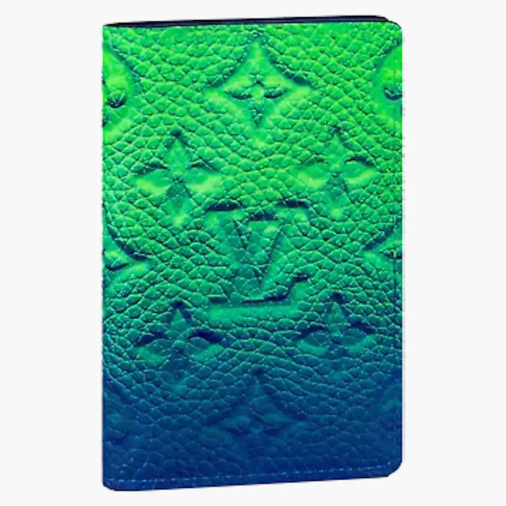 Louis Vuitton Pocket Organizer Taurillon Illusion Blue/Green